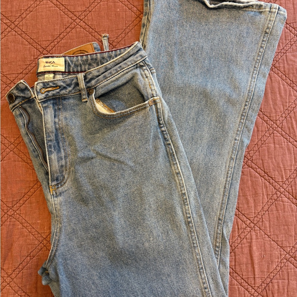 RVCA Light Wash Flare Jeans
